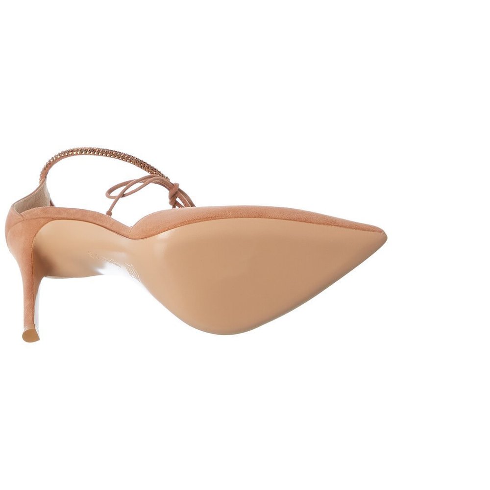 Gianvito Rossi Montecarlo D'Orsay 100 Suede Pump - Picture 4 of 6